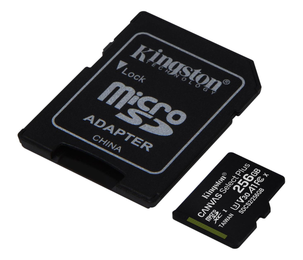 KINGSTON MicroSDXC 256GB 100MB/s SDCS2/256GB - 522796 - zdjęcie 2